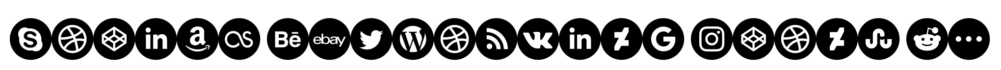 Social Networking Icons Rounded image